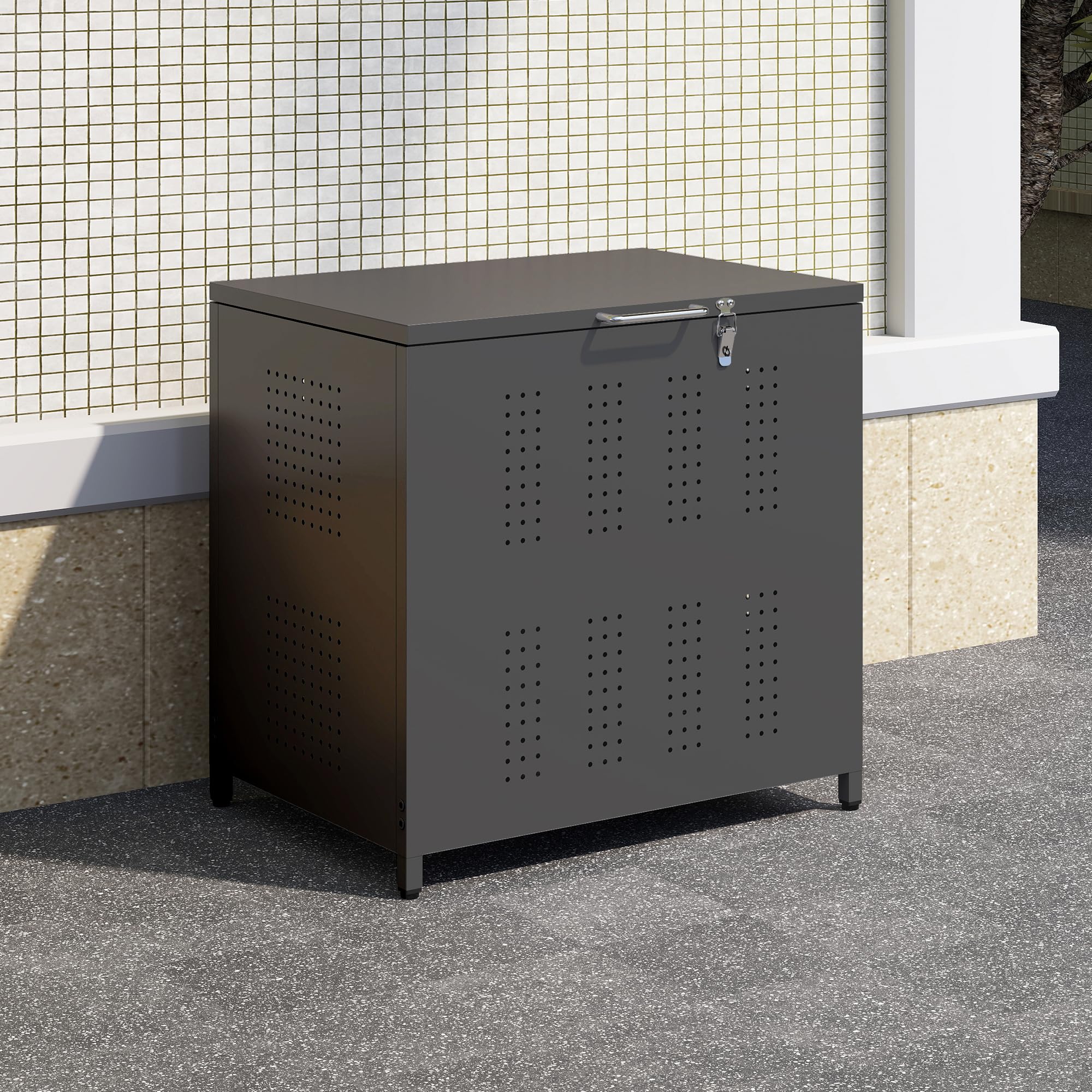 Amazon | Donext ゴミ箱 屋外 160L 大容量 ゴミステーション カラス